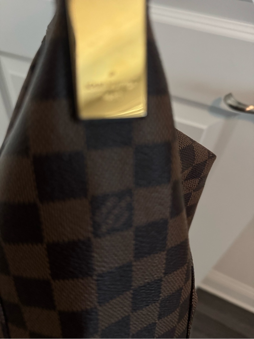 Louis Vuitton Brown Damier Canvas Hobo with Gold Hardware - Picture 2 of 5
